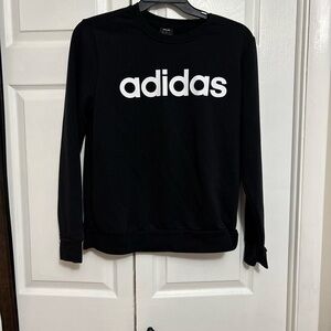 Adidas Black Crewneck with White Logo